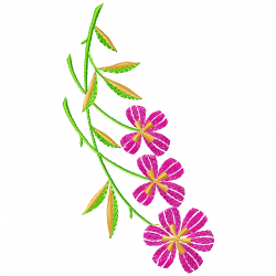 Flowers And Tree Embroidery Design 12 Flowers And Tree Embroidery Design 12